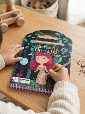 Scratch Dress Up Art Activity Book Reusable Kids Craft Set New